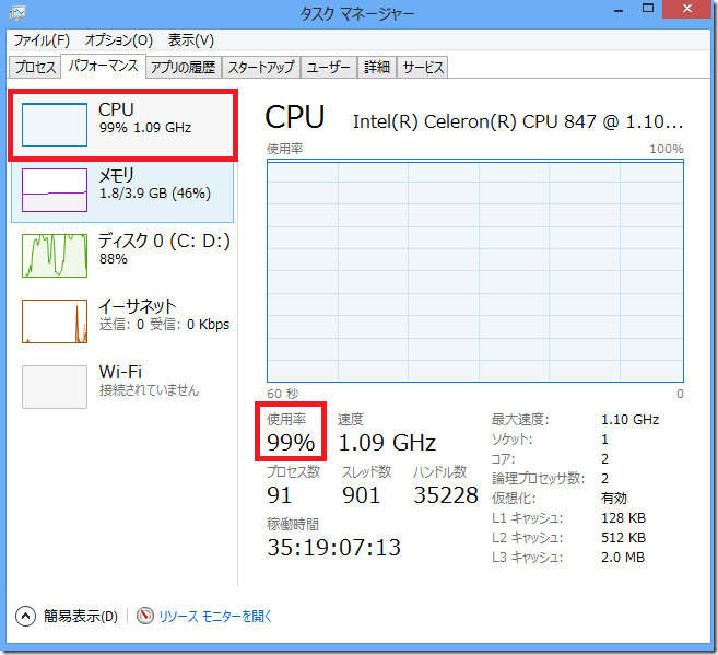 Cpu使用率100 で 応答なし 頻発でパソコンの動作が遅いトラブル対応 パソコンりかばり堂本舗